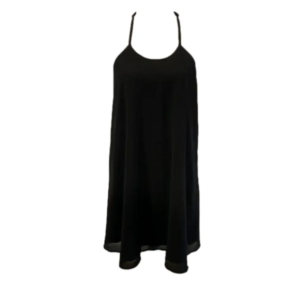 Little Black Dress, w/silver beading, adjustable straps, Midi length, size S - Picture 4 of 6